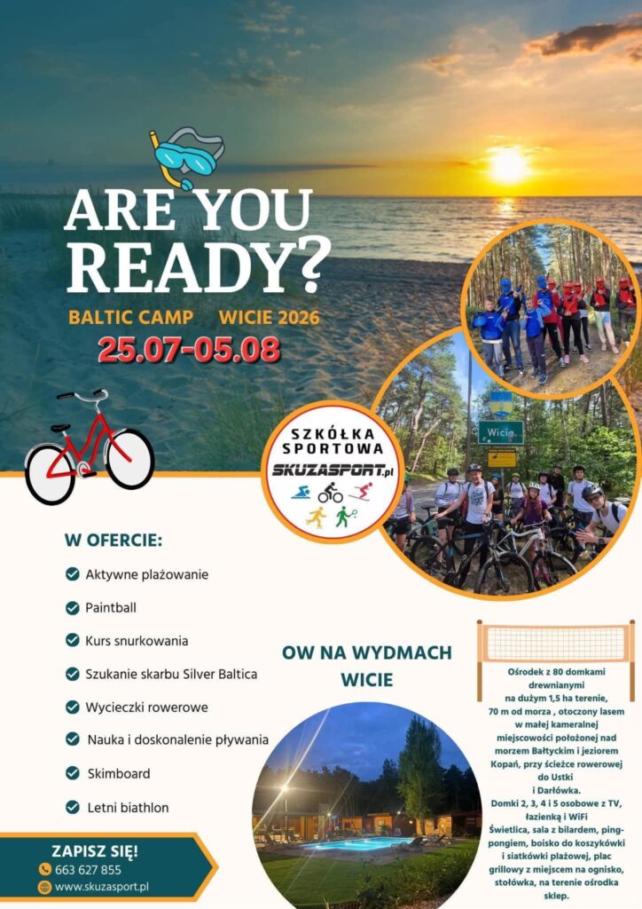 OBÓZ NAD MORZEM WICIE 25.07 – 05.08.26r.